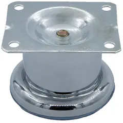 Опора мебельная круглая 50 мм. с пластиной 58х69 мм.