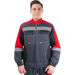 Костюм рабочий усиленный красный/серый