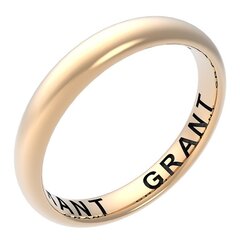 Обручальное кольцо из красного золота без вставок (камней)