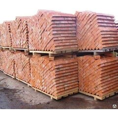 Кирпич керамический фундаментный полнотелый, красный, марка прочности M125, 250х120х65 мм