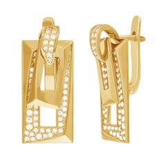 Золотые серьги Делюкс