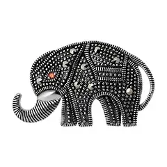 Брошь Серебро 925, Марказит