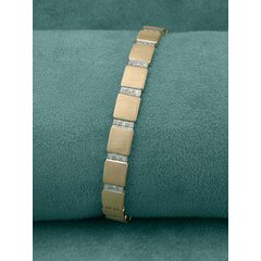 Браслет из красного золота 585 пробы C бриллиантами