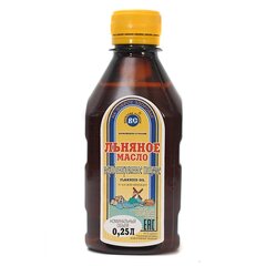 Масло льняное пищевое 0,25 л. ПЭТ