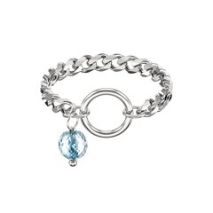 Кольцо "Гурмета с мини-кольцом" и топазом