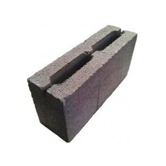 Шлакоблок перегородочный пустотелый