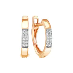 Серьги, Золото 585, Бриллиант