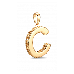 Подвеска из золота "Буква С"