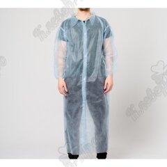 Халат процедурный на липучке, рукав на резинке