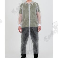 Халат процедурный на липучке, рукав на манжете