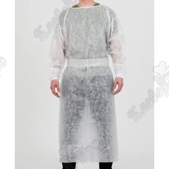 Халат операционный на двух завязках, рукав на манжете белый