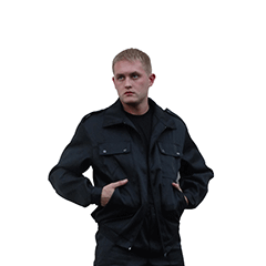 Костюм охранника чёрный летний