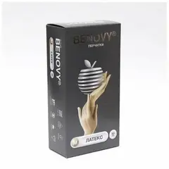 Перчатки латексные BENOVY LATEX CHLORINATED 1 хлор
