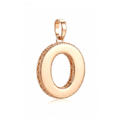 Подвеска из золота "Буква О"