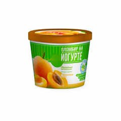 Мороженое Пломбир на йогурте с абрикосовым джемом