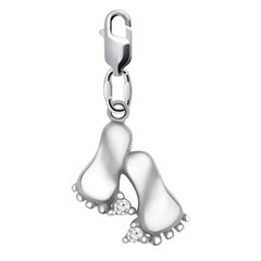 Подвеска из серебра с фианитами