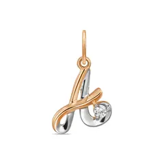 Подвеска с фианитом "А"