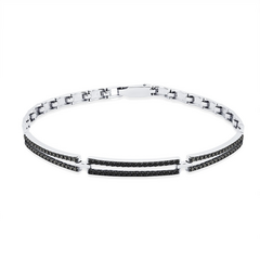 Браслет с черными бриллиантами
