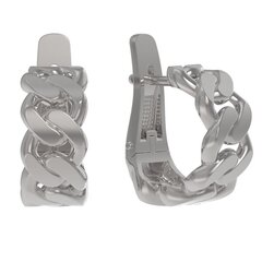 Серебряные серьги без вставок