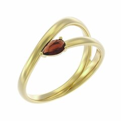 Золотое кольцо с раух-топазом