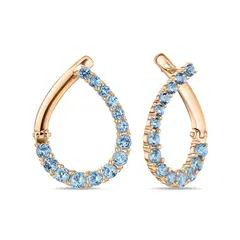 Серьги с топазами