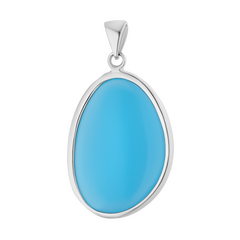 Подвеска серебряная с турмалином