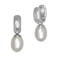 Серебряные серьги с жемчугом