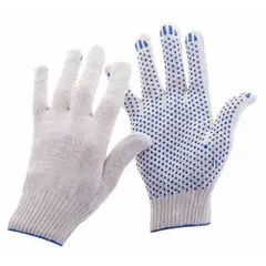 Перчатки 4-х нитка с ПВХ точка