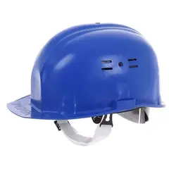 Каска защитная ЕВРО (пластиковое оголовье) синяя
