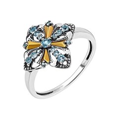 Кольцо из серебра с топазом