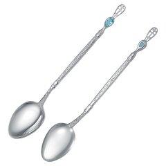 Ложка-лжица с голубым фианитом