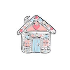 Брошь ванильный Пряничный домик