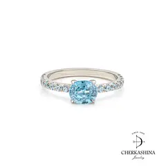 Кольцо "Притяжение" с цирконами