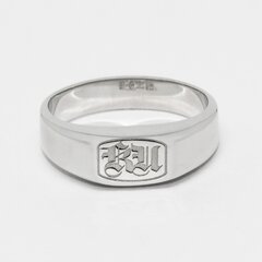 Печатка из белого золота с монограммой