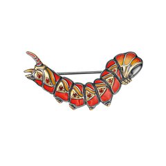 Брошь Гусеница