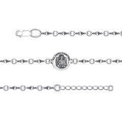 Литой браслет с ликом Ангела Хранителя