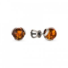 Серьги-пусеты с Янтарем