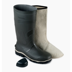 Сапоги рабочие мужские "Специалист" из ПВХ с металлоподноском утепленные маслобензостойкие