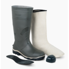 Сапоги рабочие мужские "Специалист" из ПВХ с металлоподноском и металлостелькой утепленные