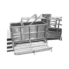 Бокс оглушения КРС саморазгружающийся с ручным приводом