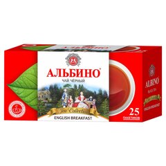 Чай Альбино чёрный байховый, 25 пакетиков по 1.6 г