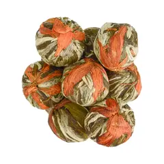 Зеленый связанный чай Бай Хэ Ли Чжи (Лотос)