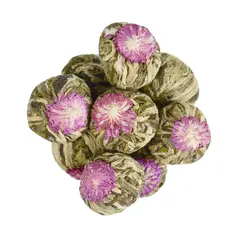 Зеленый связанный чай Цянь Ри Хонг (Лотос)