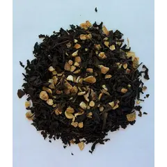 Черный чай с апельсином и корицей