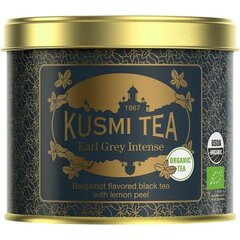 Чай KUSMI TEA EARL GREY INTENSE (Эрл Грей, бергамот, лимон), банка (100 гр)