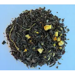 Черный чай с яблоком и ромашкой