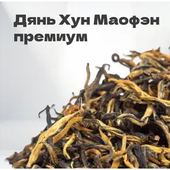 Чай красный Дянь Хун Маофэн премиум, первый сбор, весна 2024 г, 20 гр в банке