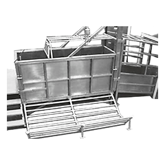 Бокс оглушения КРС с пневматической входной дверью