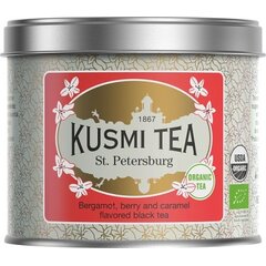 Чай KUSMI TEA ST. PETERSBURG (Эрл грей, карамель, ягоды) банка (100 гр)