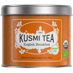 Чай KUSMI TEA ENGLISH BREAKFAST (Цейлонский и ассамский черный чай), банка (100 гр)